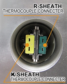 Connecting terminal for R type thermocouple
